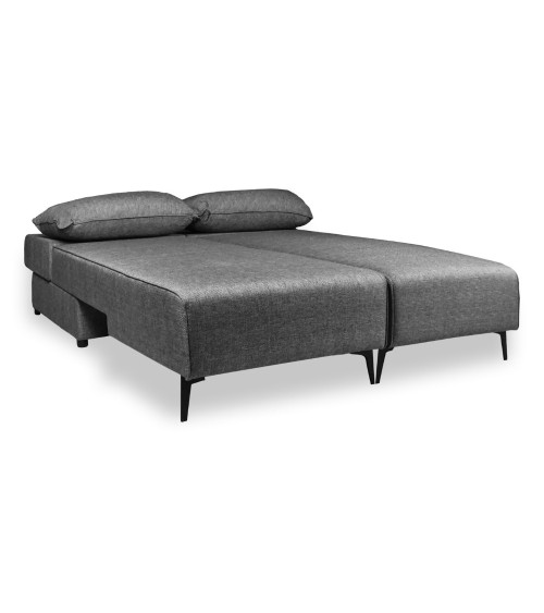 Divano letto angolare Armada in tessuto Mina 11 grigio