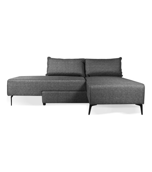 Divano letto angolare Armada in tessuto Mina 11 grigio