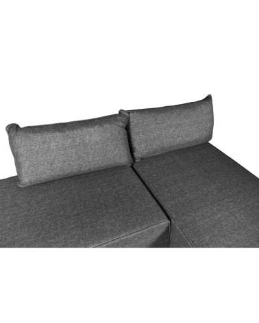 Divano letto angolare Armada in tessuto Mina 11 grigio