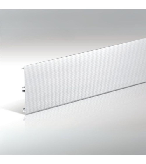 Zoccolo alluminio 1000 righe H10 barra da 4 mt ZOCC100H10ALL