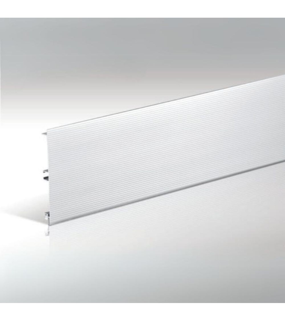 Zoccolo alluminio 1000 righe H10 barra da 4 mt ZOCC100H10ALL
