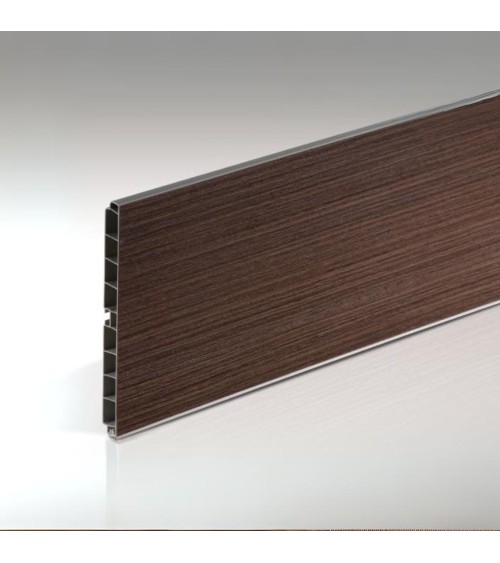 Zoccolo per cucina H10 barra da 4 mt colore legno noce scuro