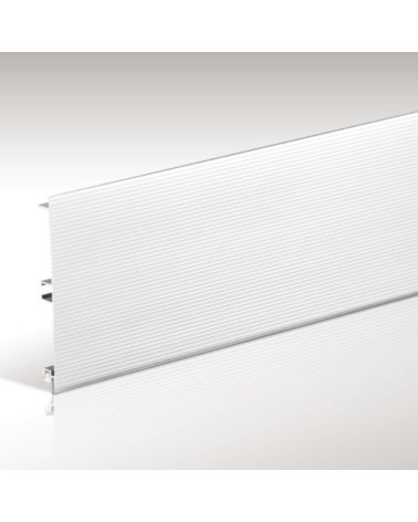 Zoccolo alluminio mille righe H12 barra da 4 mtl ZOCC1000H12ALL