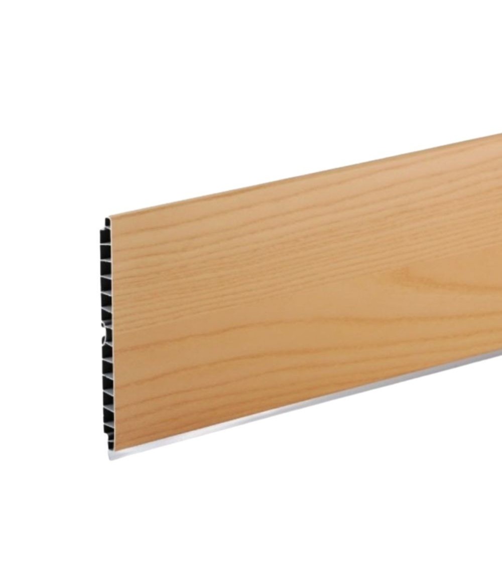 Zoccolo per cucina in PVC barra 4 mtl H12 colore rovere naturale