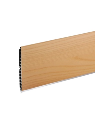 Zoccolo per cucina in PVC barra 4 mtl H12 colore rovere naturale