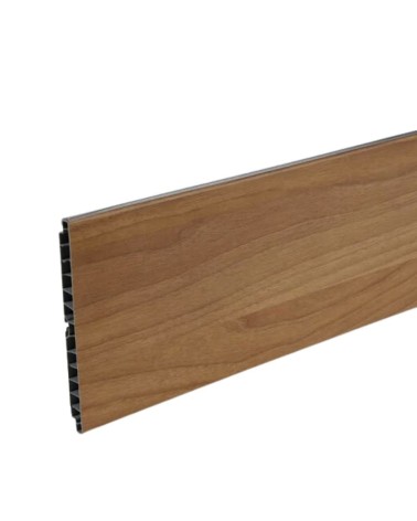 Zoccolo per cucina in PVC barra 4 mtl H12 colore noce tavolato
