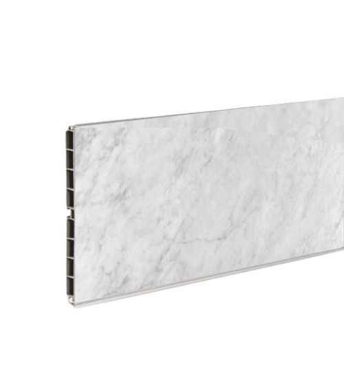 Zoccolo per cucina in PVC barra 4 mtl H15 colore marmo di carrara