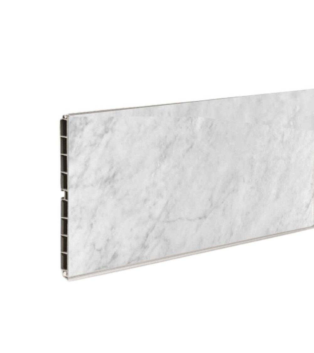 Zoccolo per cucina in PVC barra 4 mtl H15 colore marmo di carrara