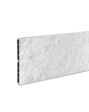 Zoccolo per cucina in PVC barra 4 mtl H15 colore marmo di carrara