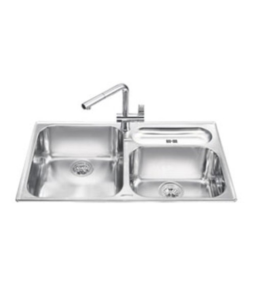 Lavello Smeg LTS9032 90 cm. spazzolato inox