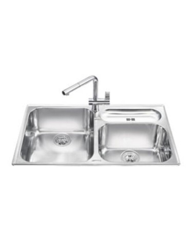 Lavello Smeg LTS9032 90 cm. spazzolato inox