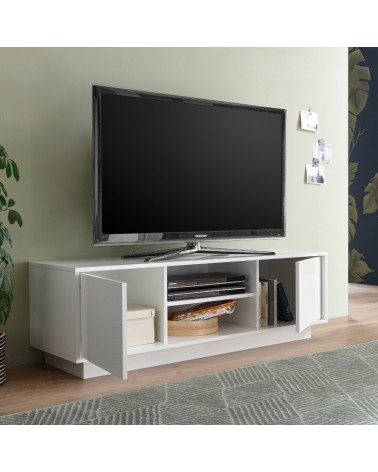 Base tv Ice colore bianco lucido