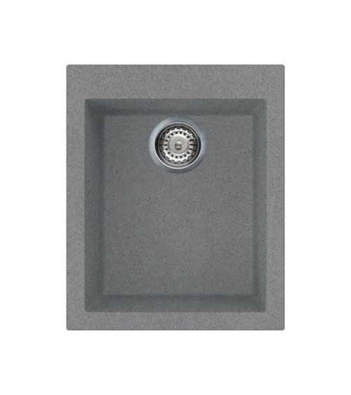 Lavello monovasca Smeg VZ40TT fragranite titanio 40 cm