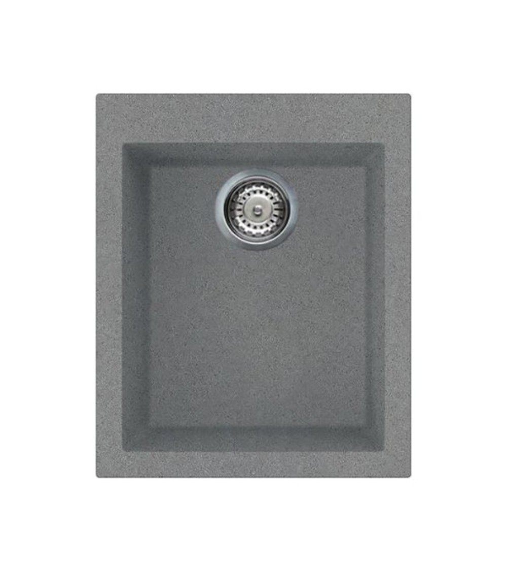 Lavello monovasca Smeg VZ40TT fragranite titanio 40 cm