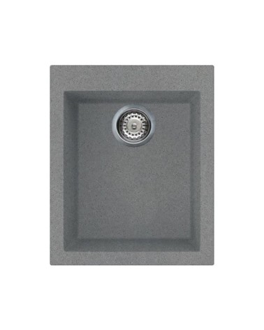 Lavello monovasca Smeg VZ40TT fragranite titanio 40 cm