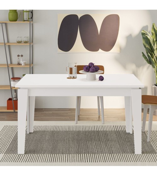 Tavolo allungabile Tolmen bianco 140x80 allungabile a 190 cm