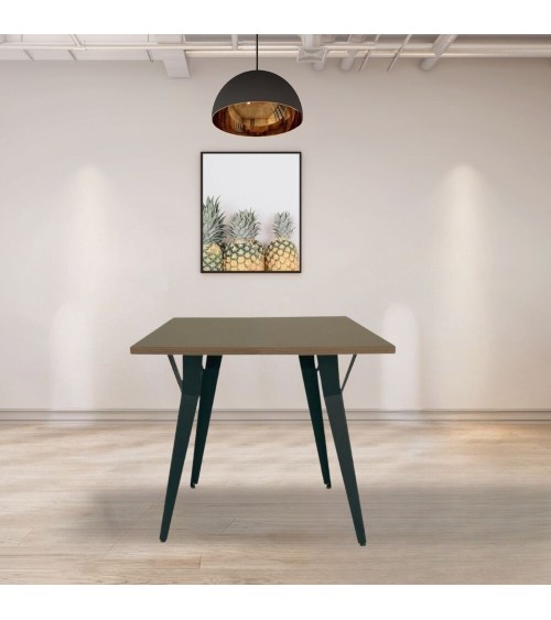 Tavolo da pranzo Yutan 80x80 cm rovere