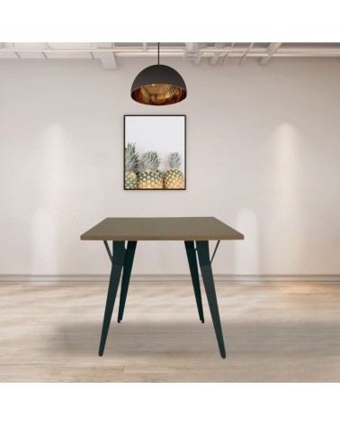 Tavolo da pranzo Yutan 80x80 cm rovere