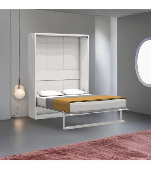 Letto matrimoniale a scomparsa Loft bianco