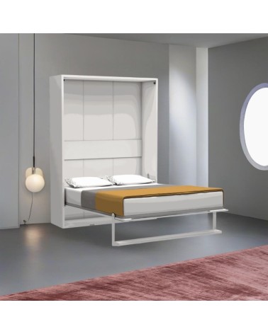 Letto matrimoniale a scomparsa Loft bianco