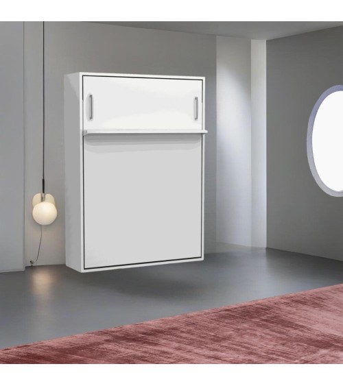 Letto matrimoniale a scomparsa Loft bianco