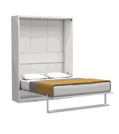 Letto matrimoniale a scomparsa Loft bianco