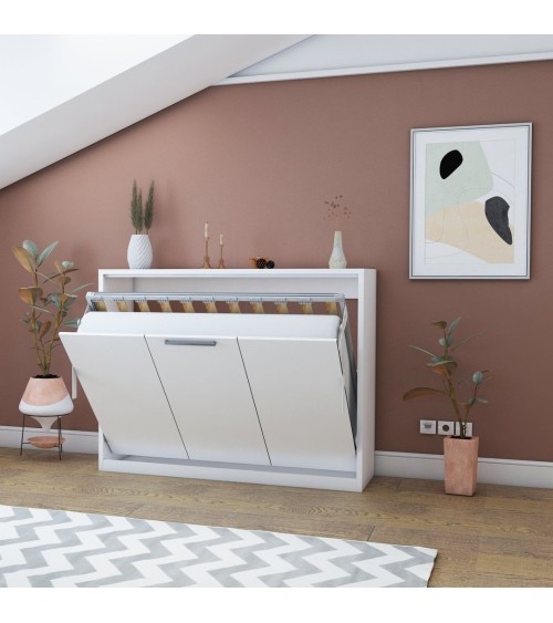 Letto matrimoniale a scomparsa Capsule colore bianco