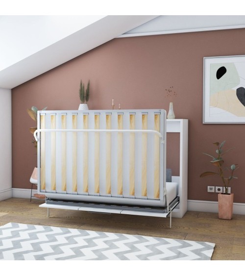 Letto matrimoniale a scomparsa Capsule colore bianco