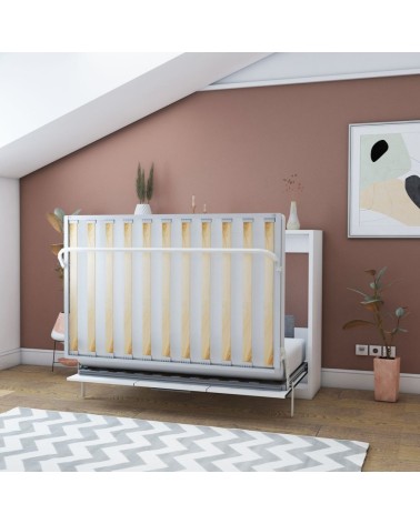 Letto matrimoniale a scomparsa Capsule colore bianco