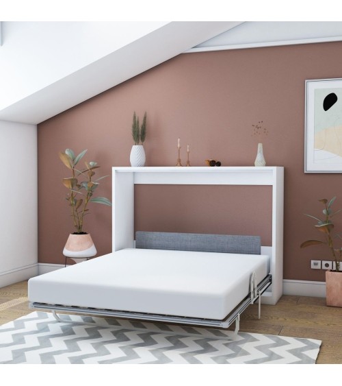 Letto matrimoniale a scomparsa Capsule colore bianco