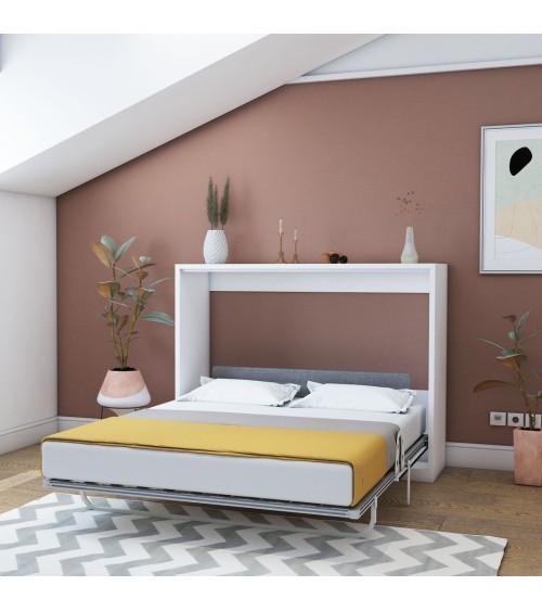 Letto matrimoniale a scomparsa Capsule colore bianco