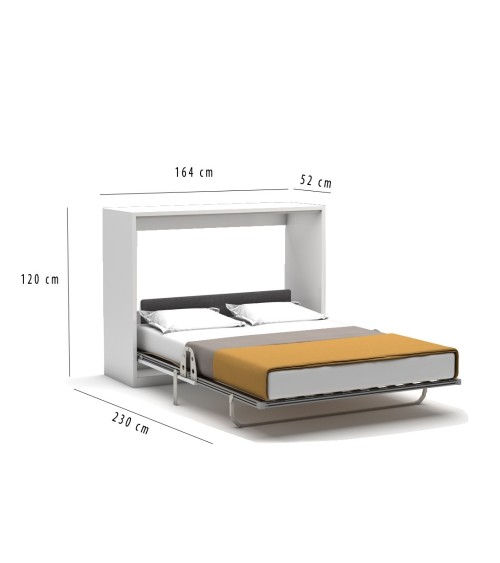 Letto matrimoniale a scomparsa Capsule colore bianco