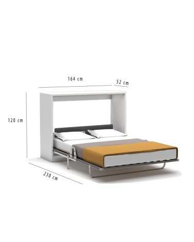 Letto matrimoniale a scomparsa Capsule colore bianco