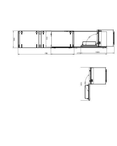Frigorifero combinato MKRF320ISTF da incasso reversibile 271 LT classe F Master Kitchen