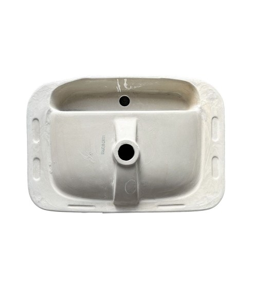 Lavabo da semincasso CUP6026B in ceramica 60x40x16.5 cm bianco