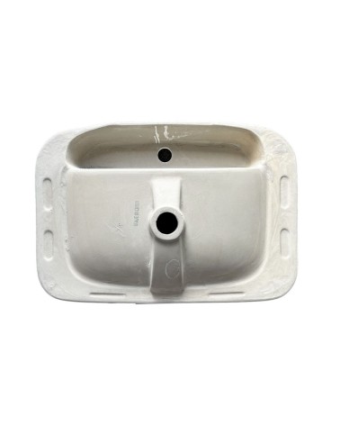 Lavabo da semincasso CUP6026B in ceramica 60x40x16.5 cm bianco