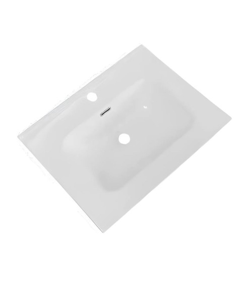 Lavabo consolle da appoggio VAS836-60 61x46.5x14 cm. bianco