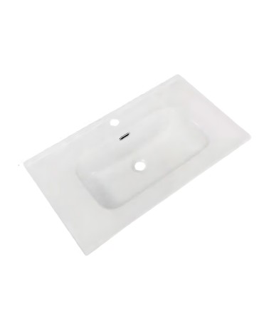 Lavabo consolle da appoggio VAS836-80 81x46.5x14 cm. bianco