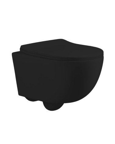 WC sospeso YJ-2381MB 36.5x48.5x36.5 cm nero opaco