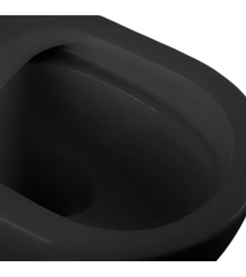 WC sospeso YJ-2381MB 36.5x48.5x36.5 cm nero opaco