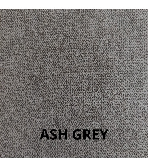 Letto matrimoniale Snello con rete fissa in tessuto Ash grigio