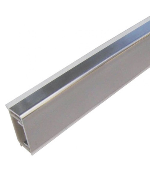 Alzatina rettangolare cucina finitura inox 25 mm barra da 366 cm TD14