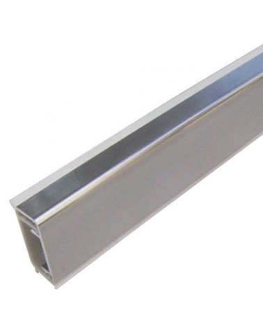 Alzatina rettangolare cucina finitura inox 25 mm barra da 366 cm TD14