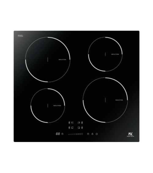 Piano cottura induzione da incasso 4 zone Master Kitchen MKHI604BK