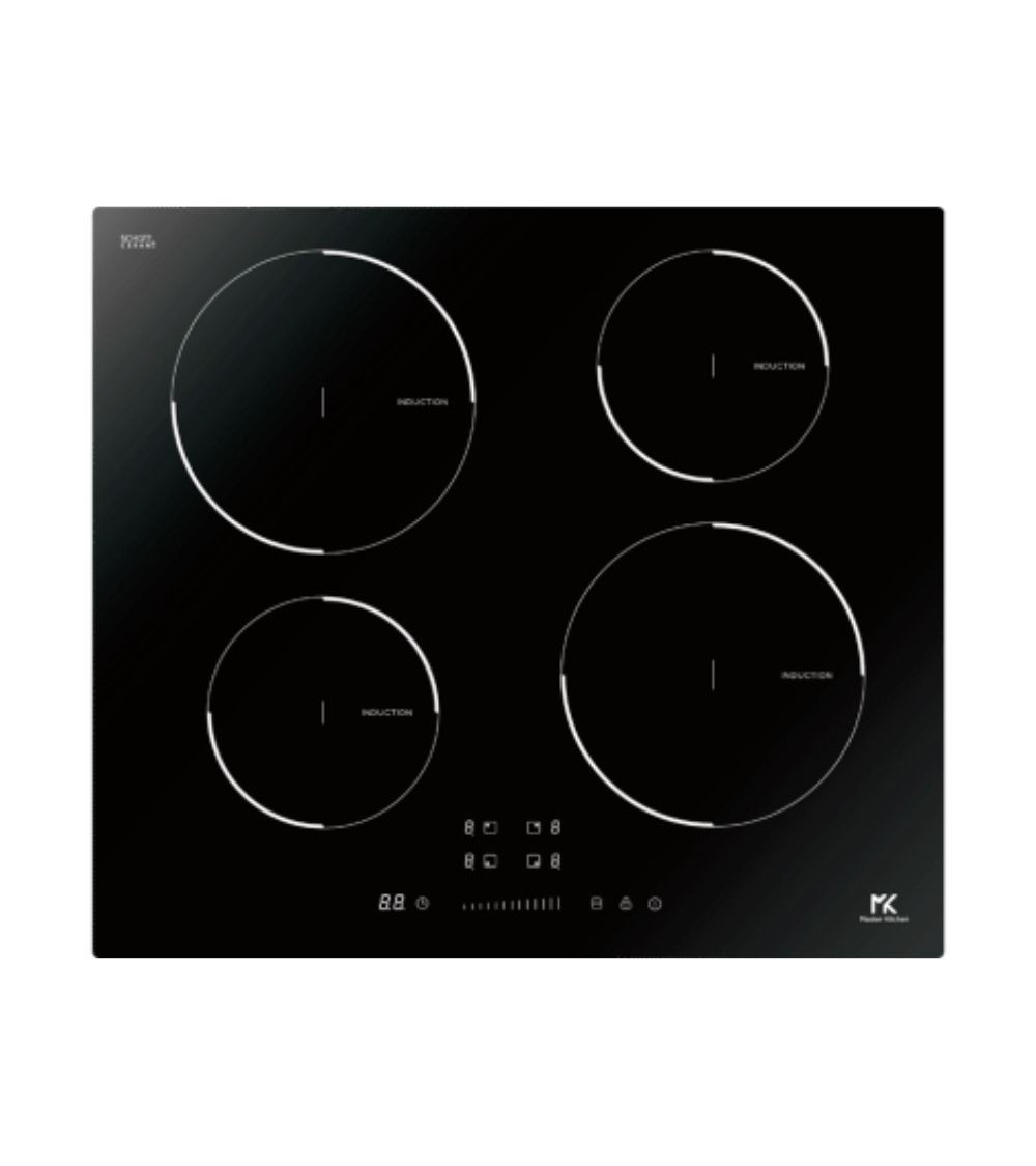 Piano cottura induzione da incasso 4 zone Master Kitchen MKHI604BK
