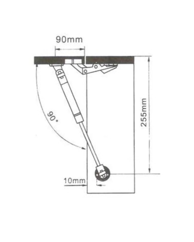 Braccetto a gas 80N