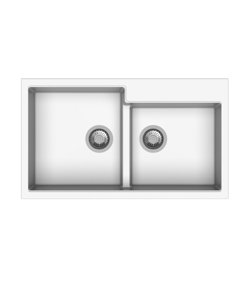 Tip Toe N200 Lavello 2 vasche bianco
