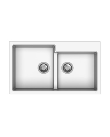 Tip Toe N200 Lavello 2 vasche bianco