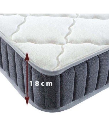 Materasso una piazza e mezza Gold 150x200x18 cm tessuto antibatterico
