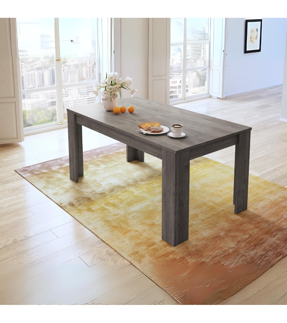 Tavolo allungabile Anthony 160x88x75 H cm colore ancona oak stile shabby